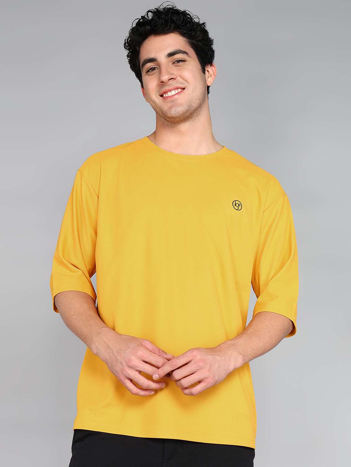 men crew neck solid t-shirt