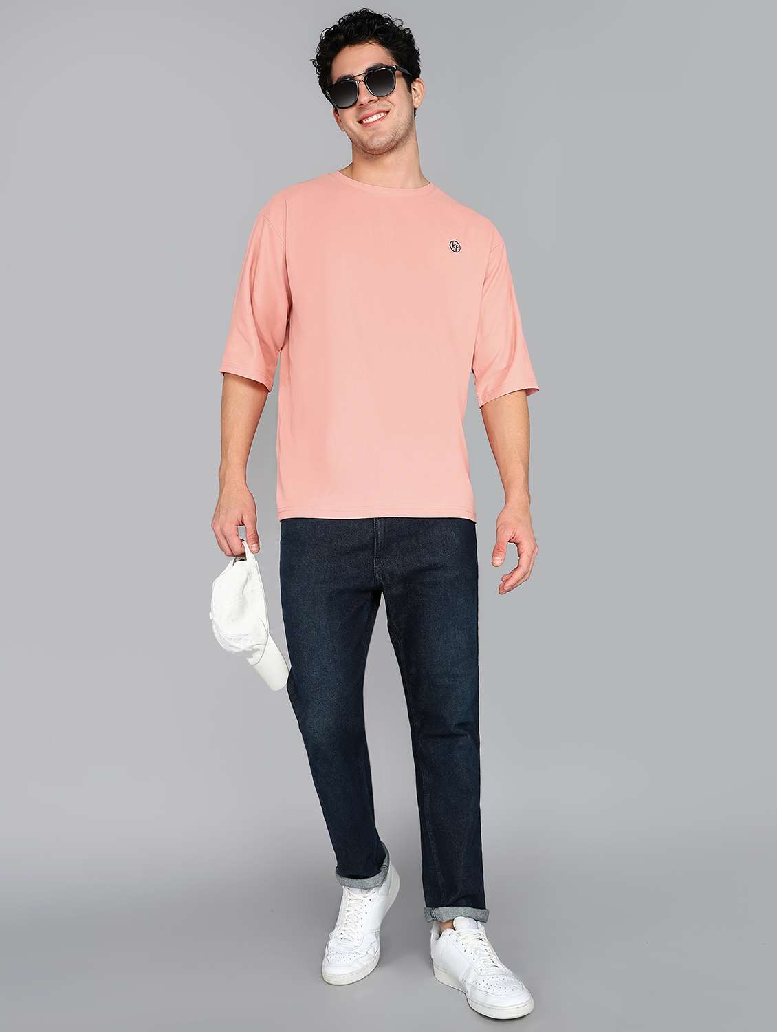 men crew neck logo print t-shirt - 20970441 -  Standard Image - 3