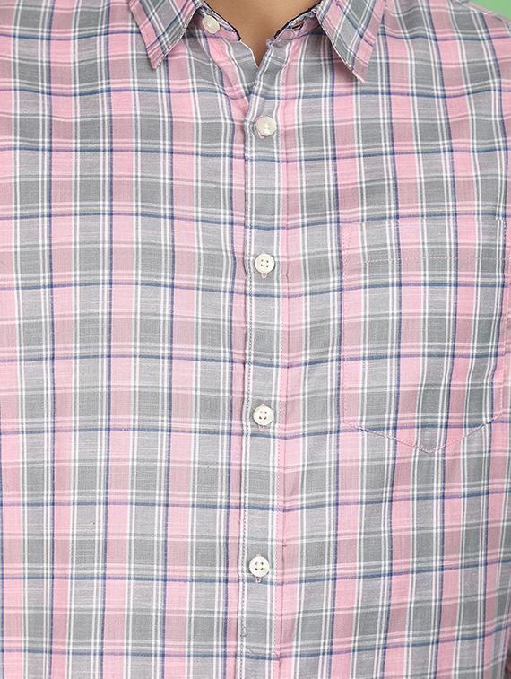 check printed casual shirt - 20970614 - Standard Image - 5