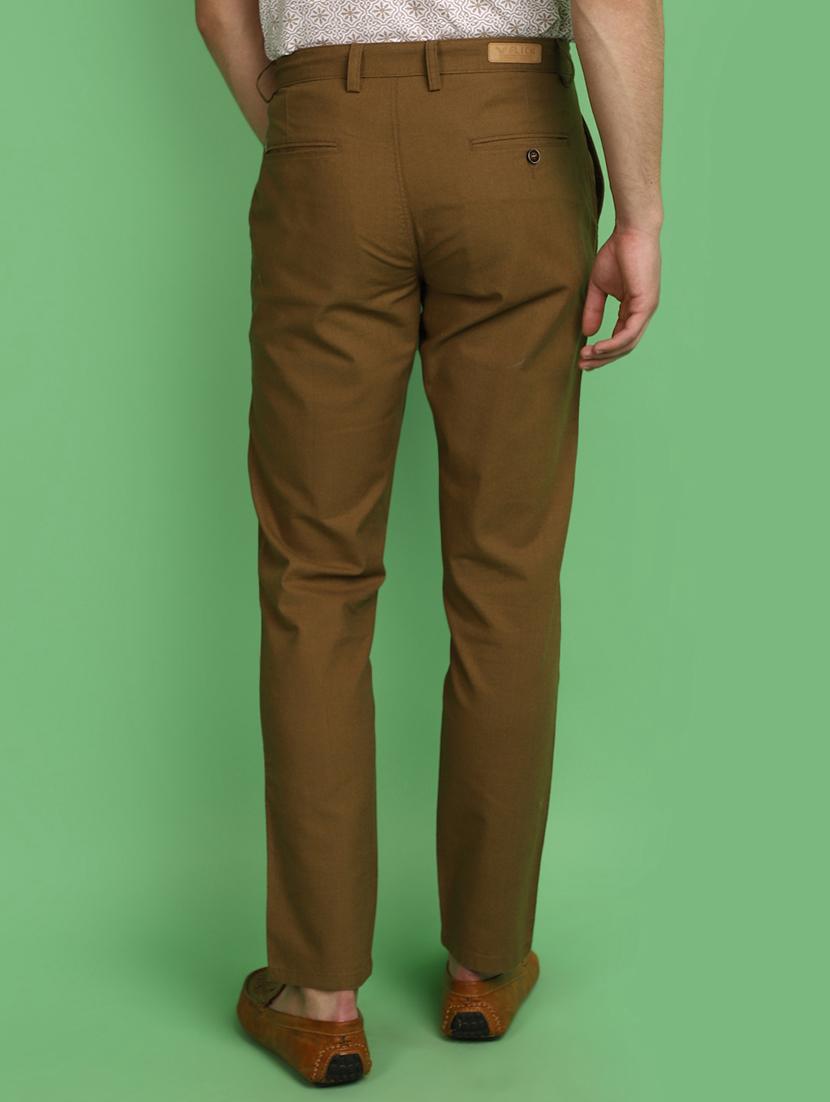 men solid ankle length chinos - 20970640 - Standard Image - 3