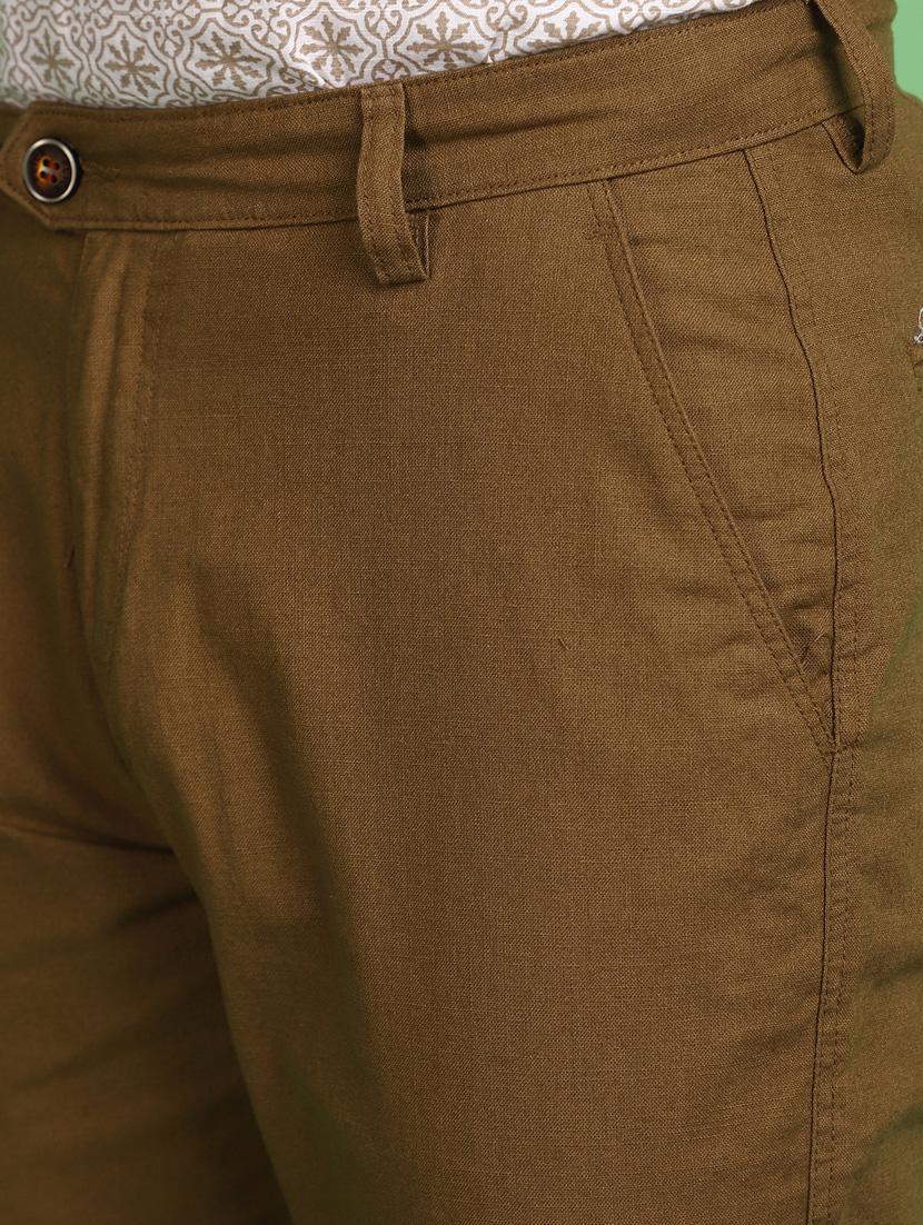 men solid ankle length chinos - 20970640 - Standard Image - 5