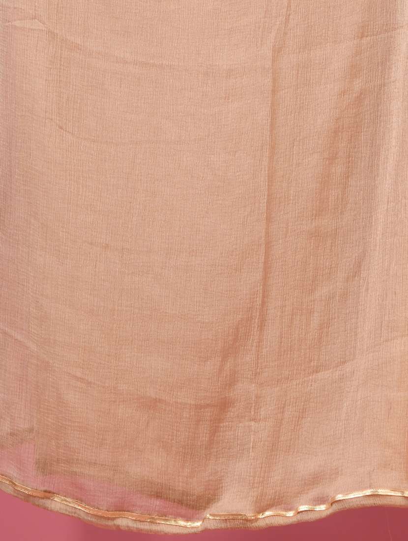 women solid v neck kurta pant set with dupatta - 20970867 -  Standard Image - 5