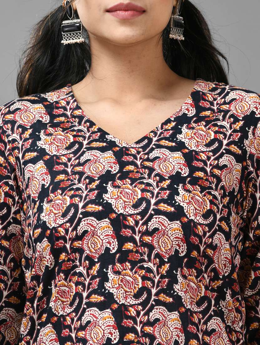 women floral printed kurta pant set - 20970897 -  Standard Image - 5