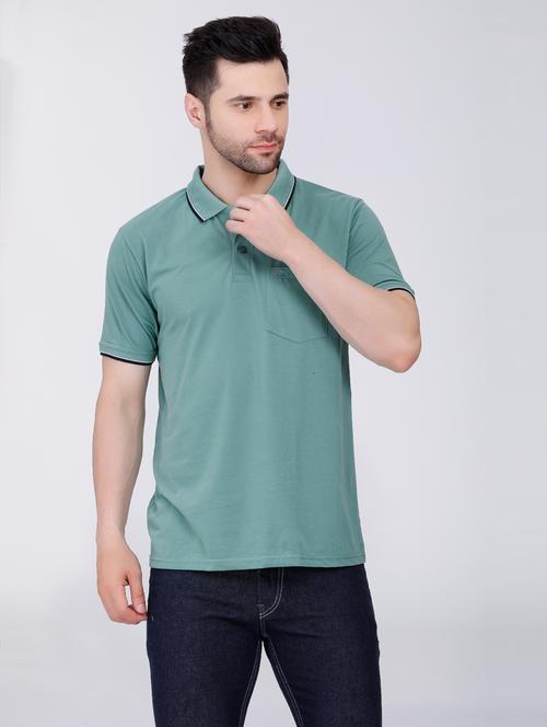 men solid polo t-shirt - 20971446 - Standard Image - 0