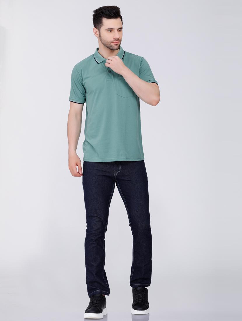 men solid polo t-shirt - 20971446 - Standard Image - 3