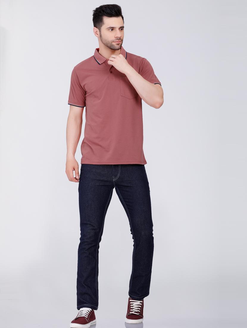 men solid polo t-shirt - 20971447 - Standard Image - 3