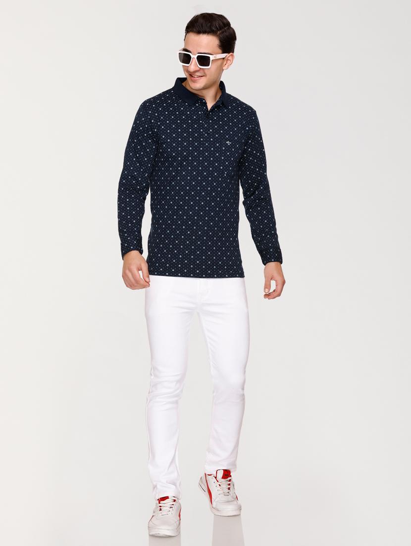 men polo neck printed t-shirt - 20971471 - Standard Image - 3