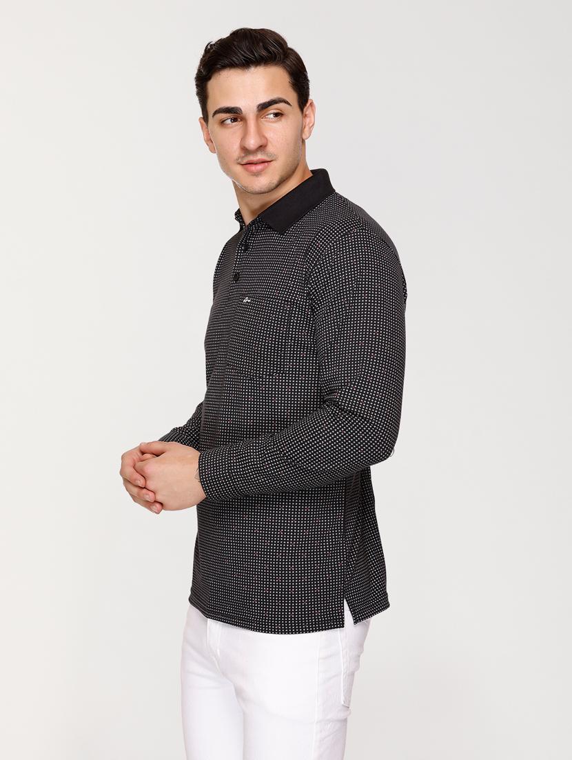 men polo neck printed t-shirt