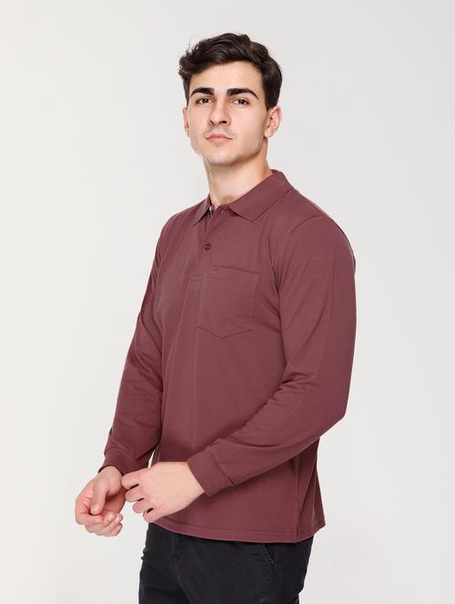 men solid polo t-shirt - 20971489 - Standard Image - 0