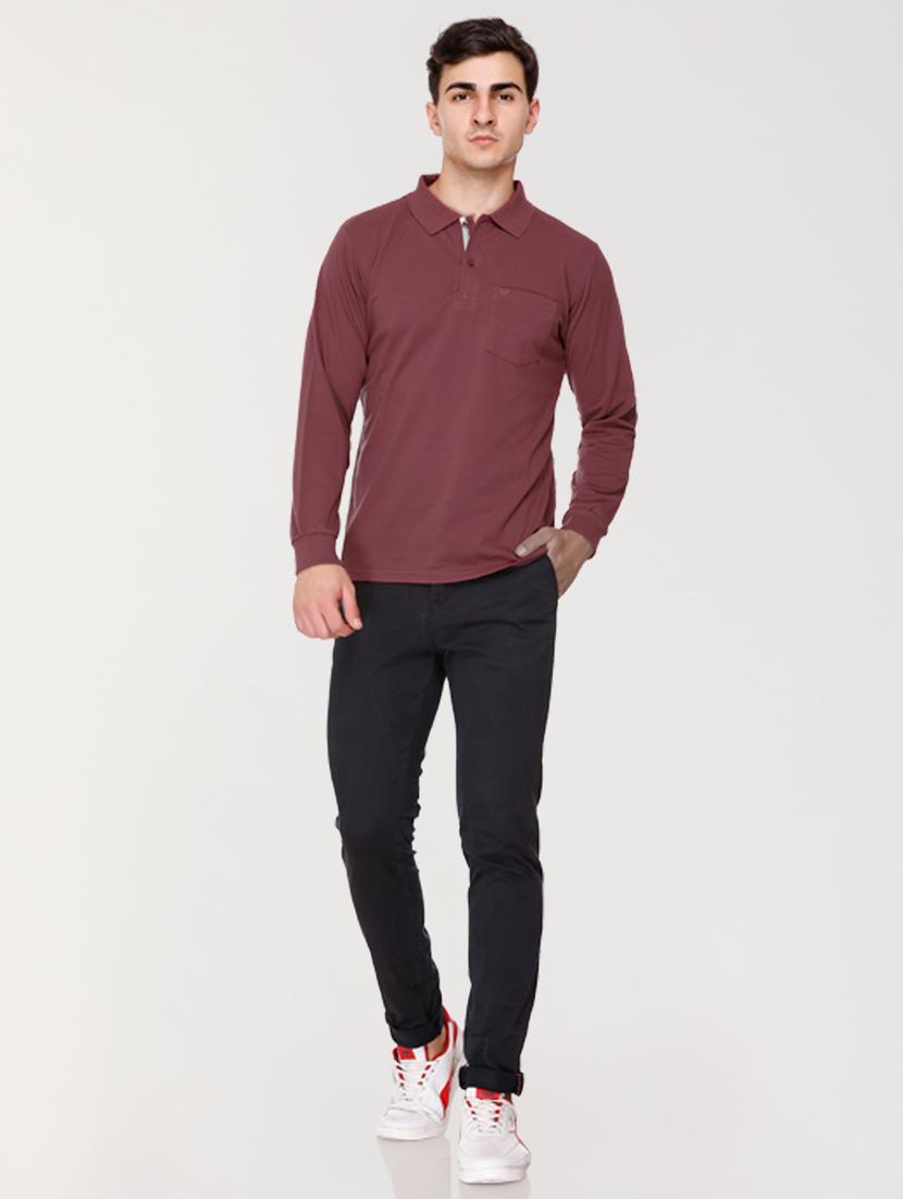 men solid polo t-shirt - 20971489 - Standard Image - 3