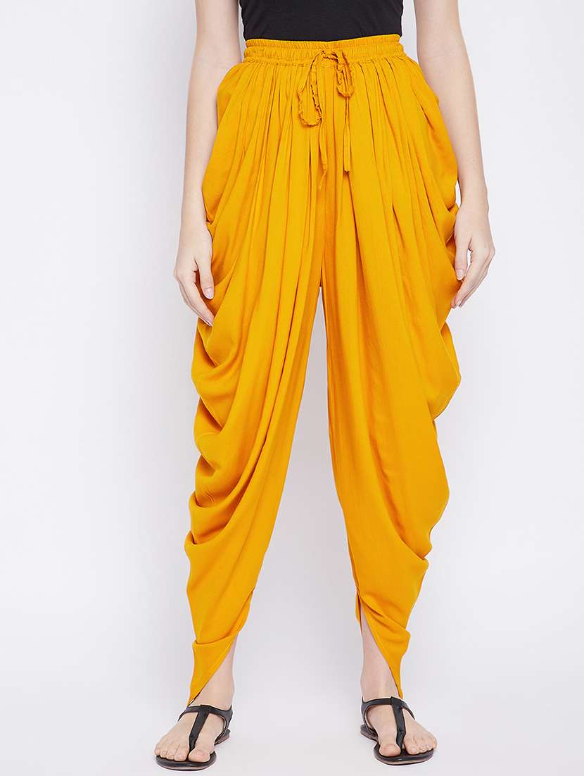 women solid color dhoti salwar - 20971785 -  Zoom Image - 0