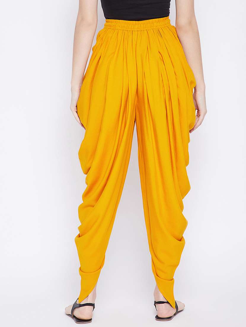 women solid color dhoti salwar - 20971785 - Standard Image - 3