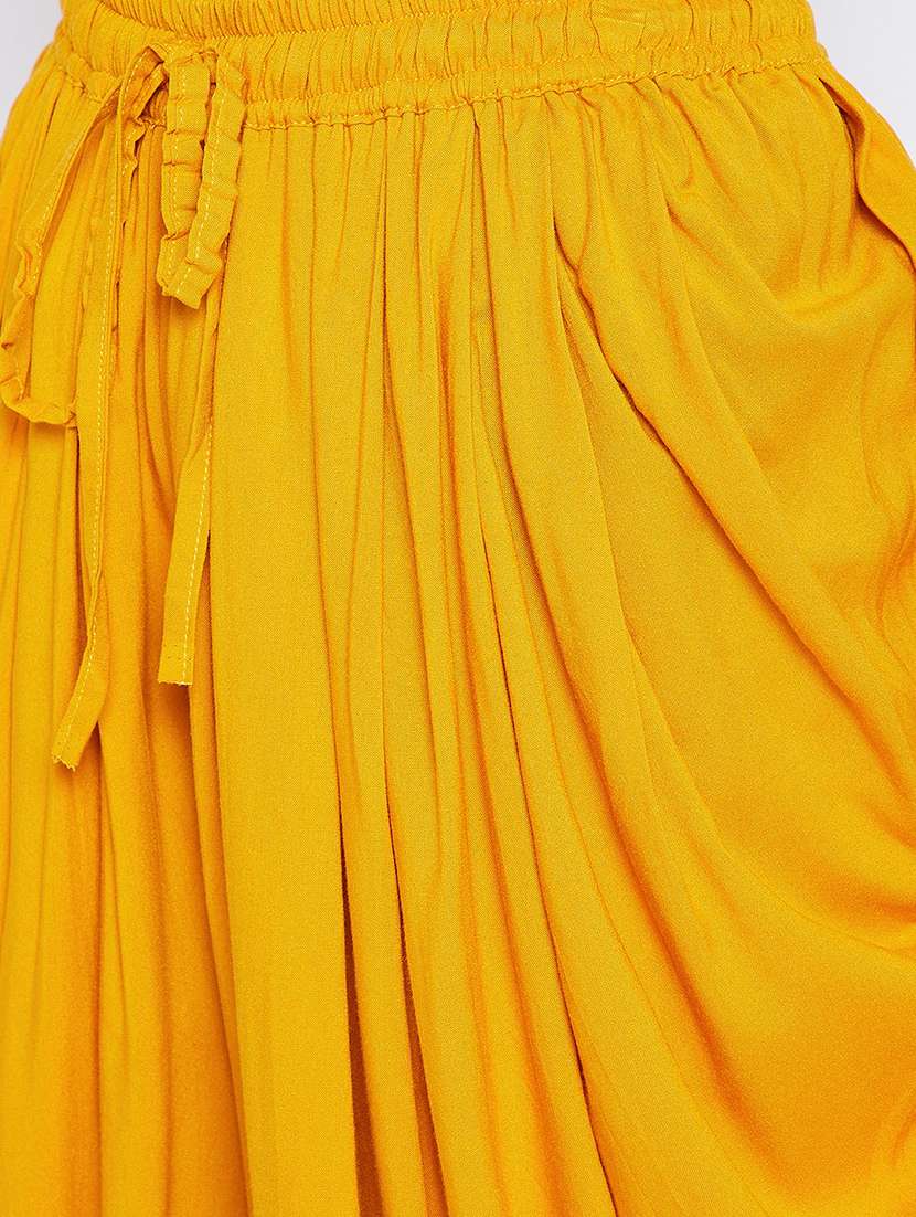 women solid color dhoti salwar - 20971785 - Standard Image - 5