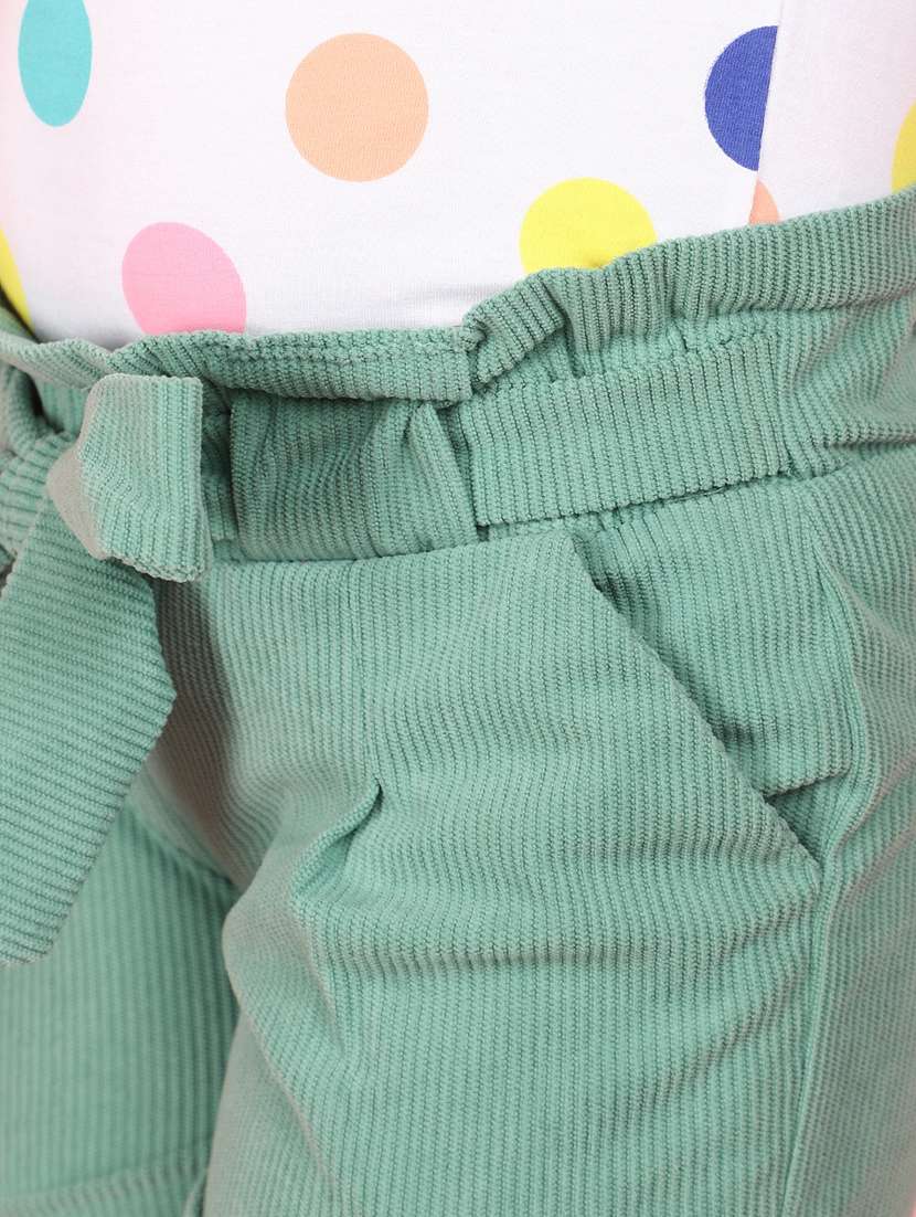 green cotton shorts - 20972424 -  Standard Image - 5