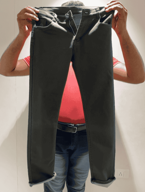 olive pc knitted denim trouser - 20972431 - Standard Image - 0