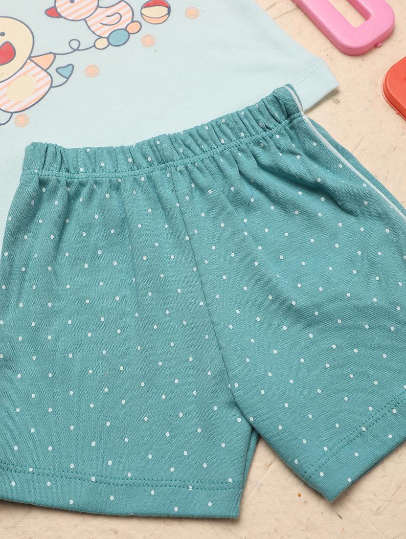 boys round neck printed shorts set - 20972501 - Standard Image - 3