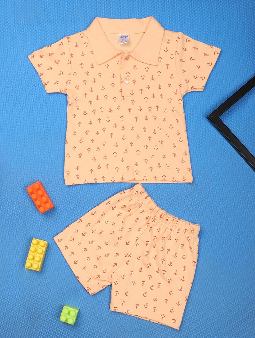 boys short sleeve printed shorts set - 20972502 - Zoom Image - 0