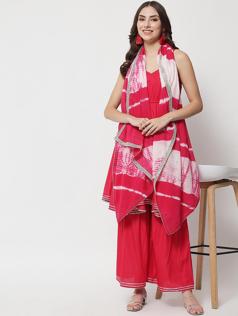 women sleeveless kurta sharara set - 20972520 - Zoom Image - 0