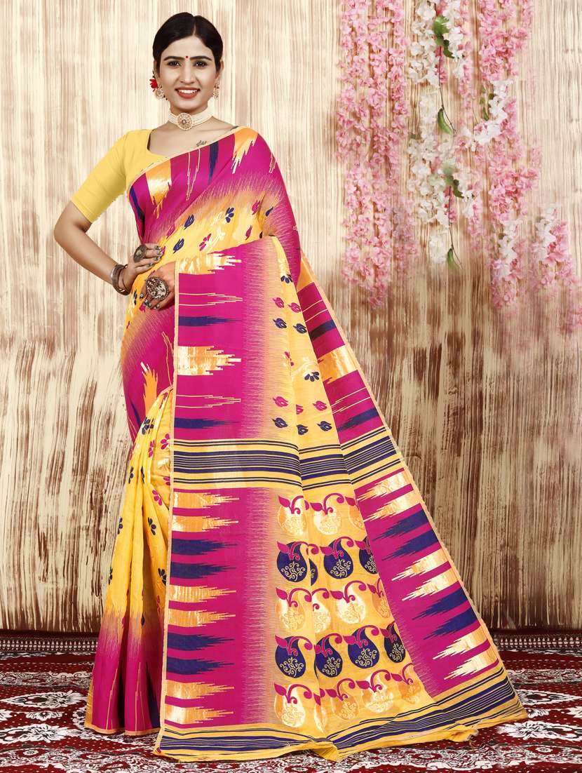 women self design jamdani saree  with blouse - 20973642 -  Zoom Image - 0