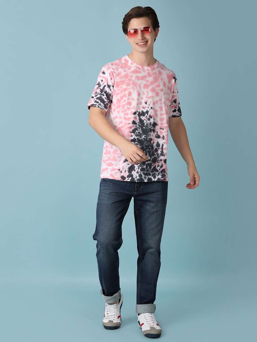 men all over print cotton short sleeve t-shirt - 20973940 -  Standard Image - 3