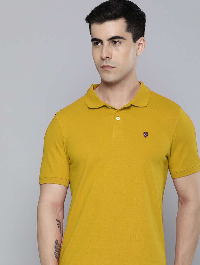 men polo neck logo print t-shirt - 20977346 -  Standard Image - 3