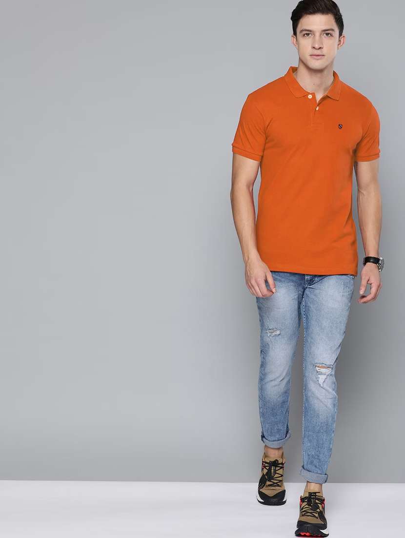 men polo neck logo print t-shirt - 20977348 -  Standard Image - 3