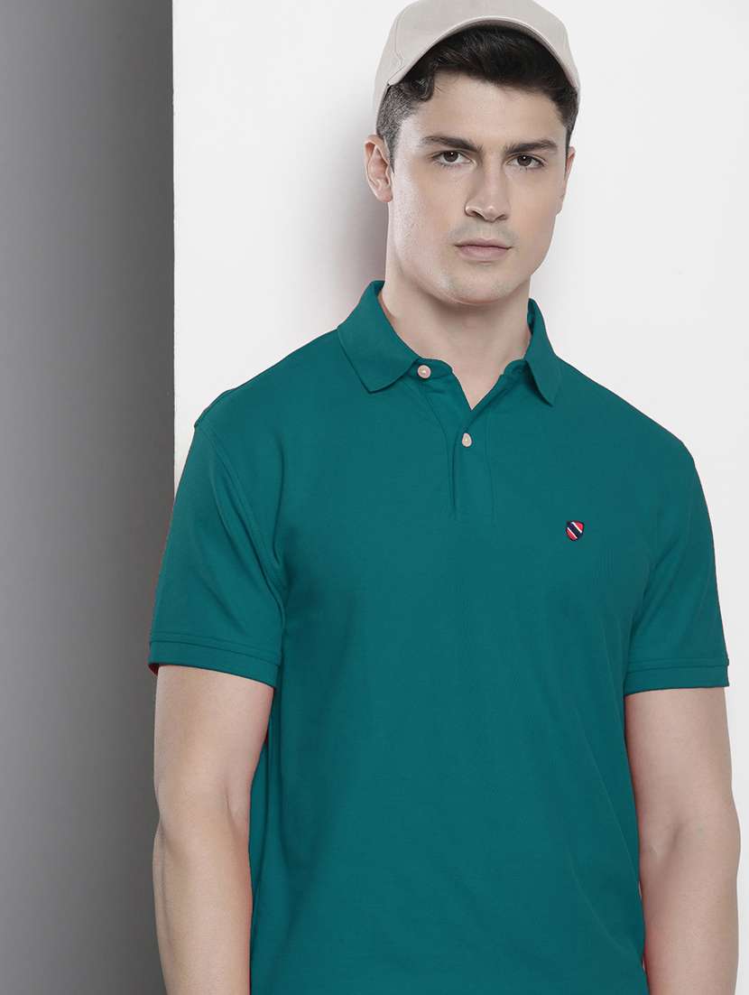 men polo neck logo print t-shirt - 20977352 -  Standard Image - 3