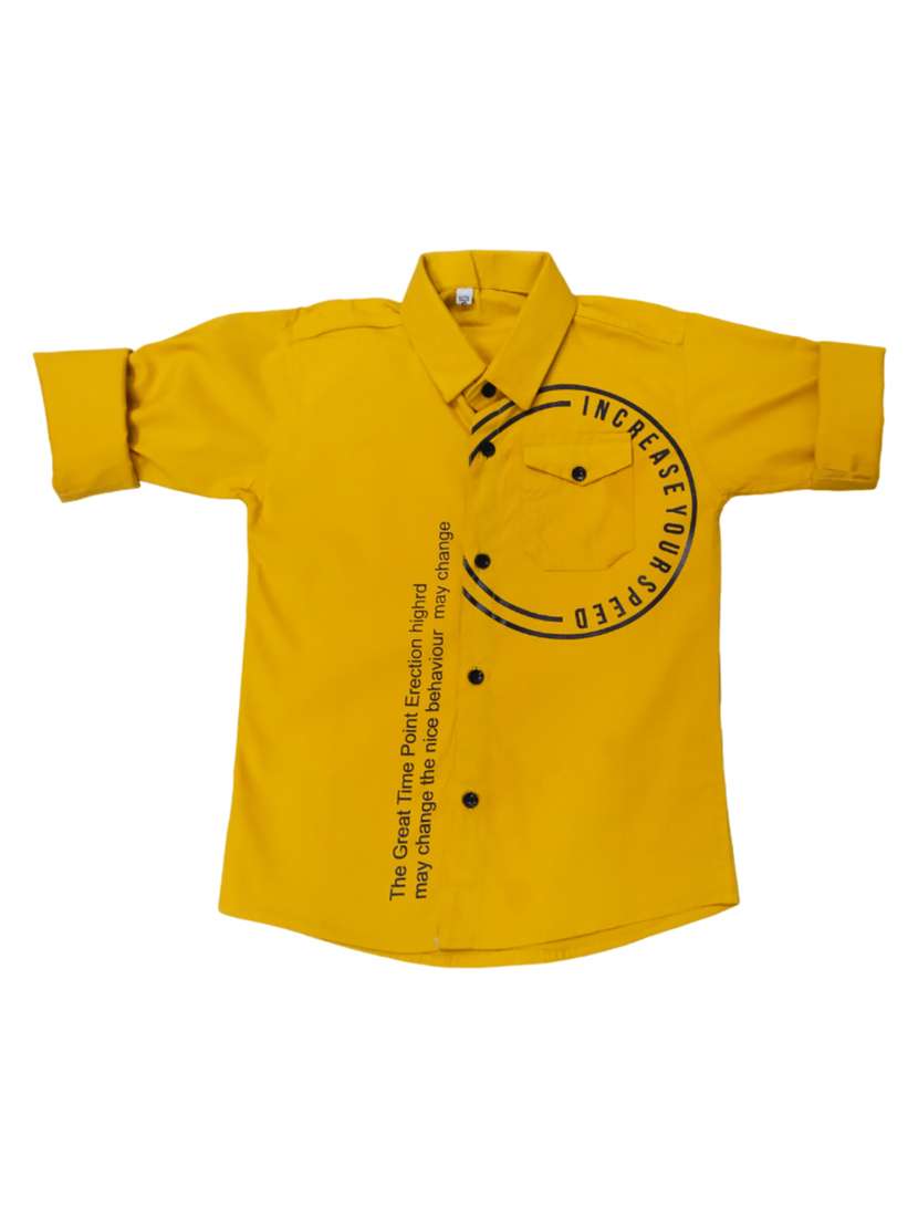 kids long sleeve casual shirt