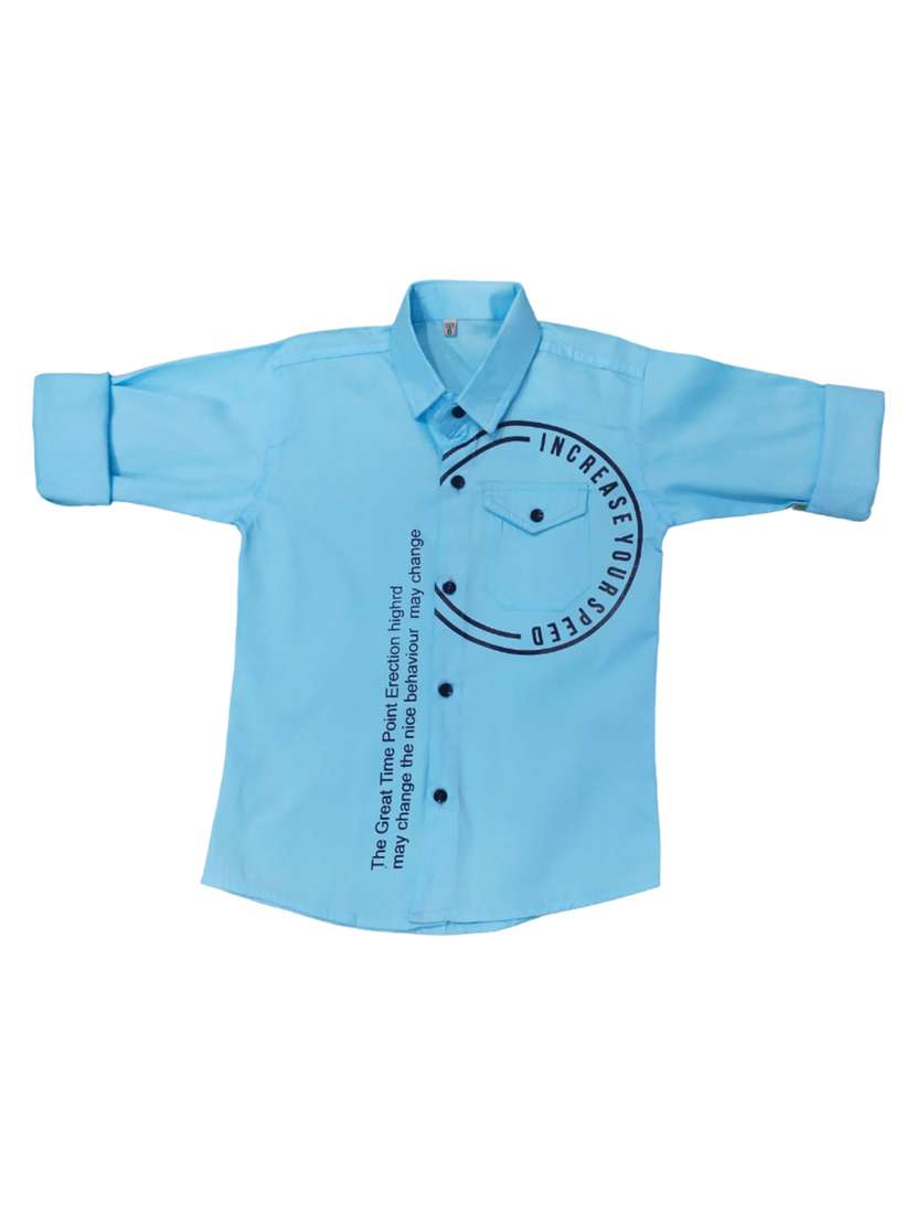 kids long sleeve casual shirt
