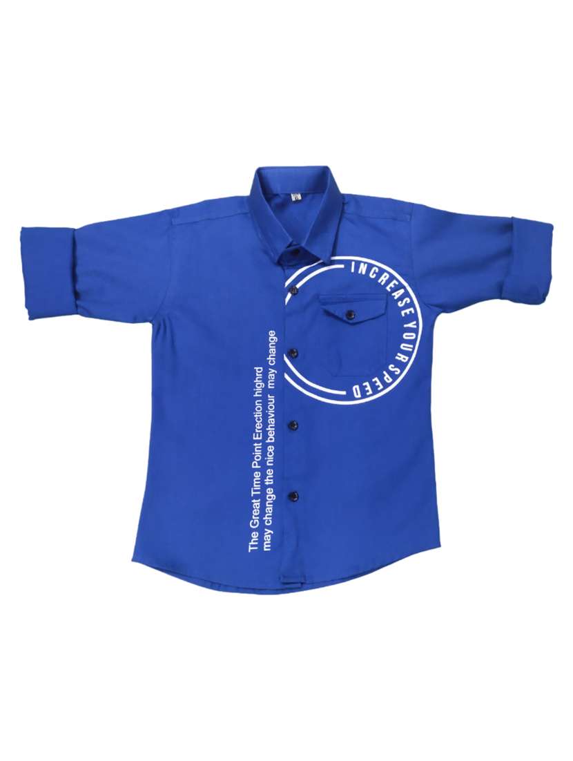 kids long sleeve casual shirt