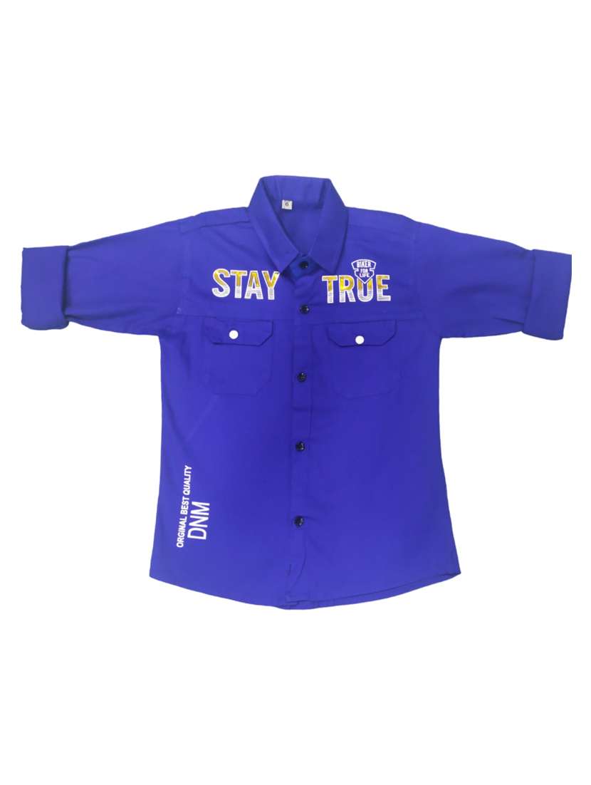 kids long sleeve casual shirt