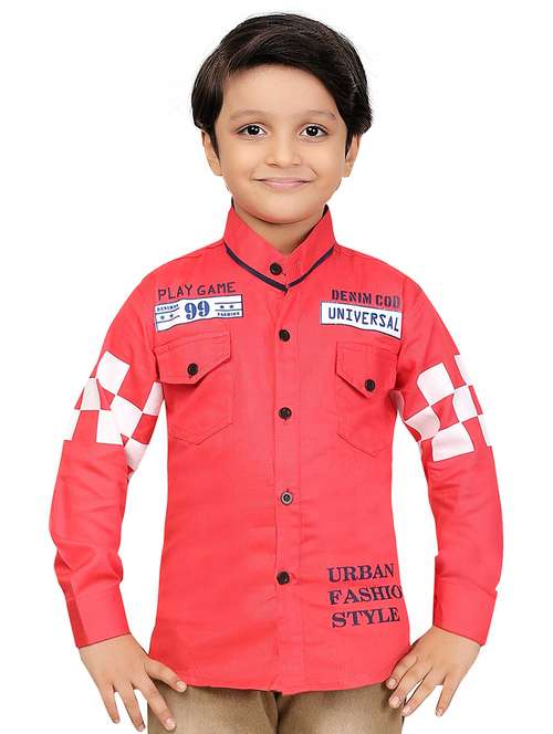 kids long sleeve casual shirt - 20977567 - Standard Image - 0