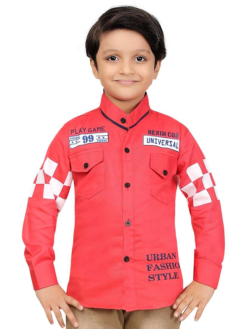 kids long sleeve casual shirt - 20977567 - Zoom Image - 0