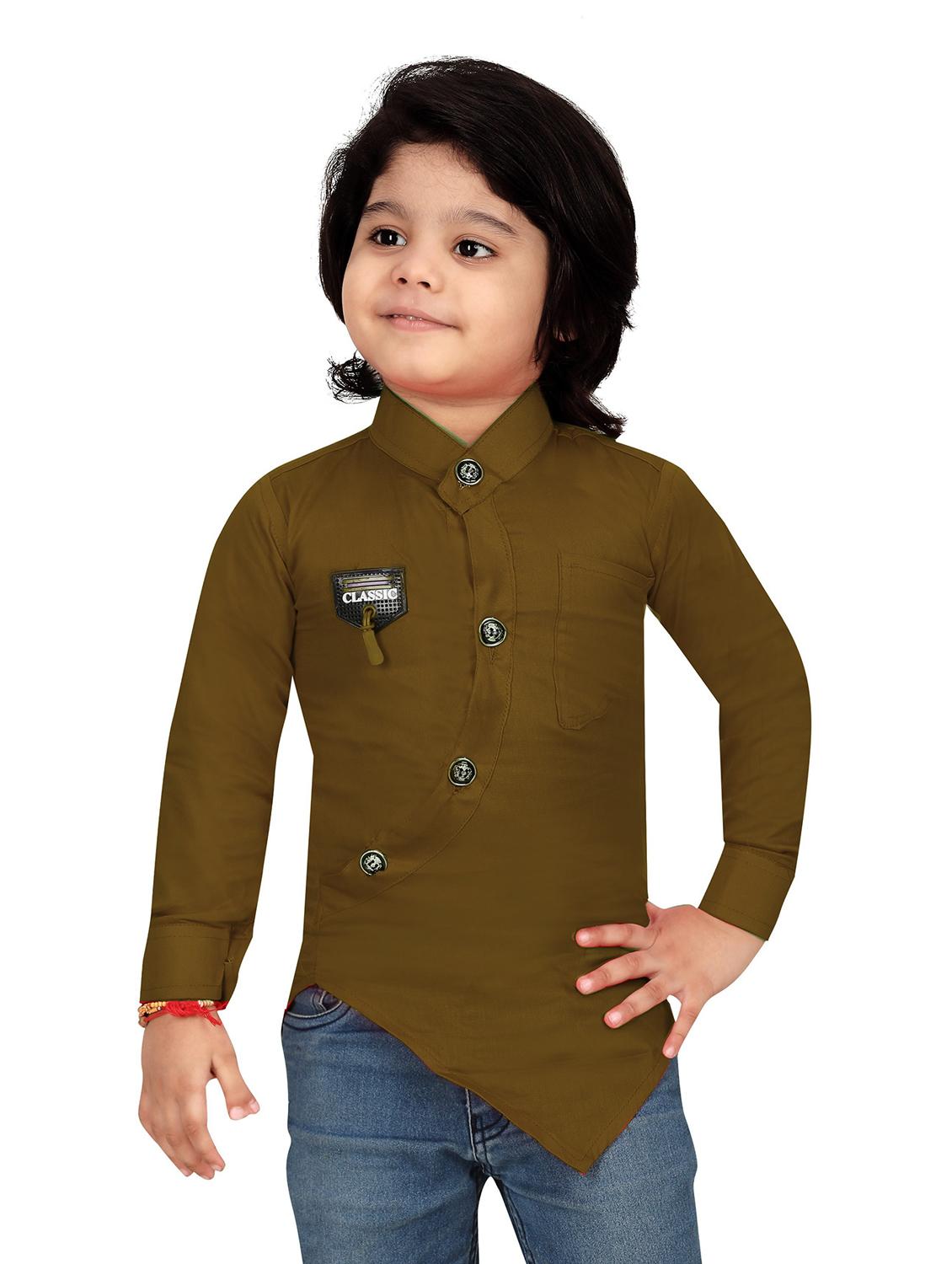 kids long sleeve casual kurta - 20977644 - Zoom Image - 0