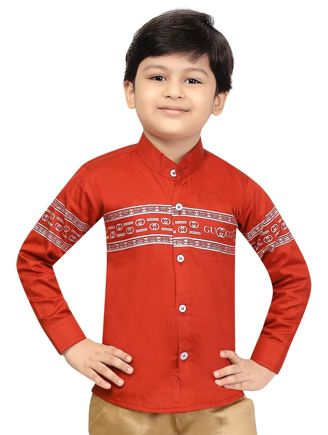 kids long sleeve casual shirt