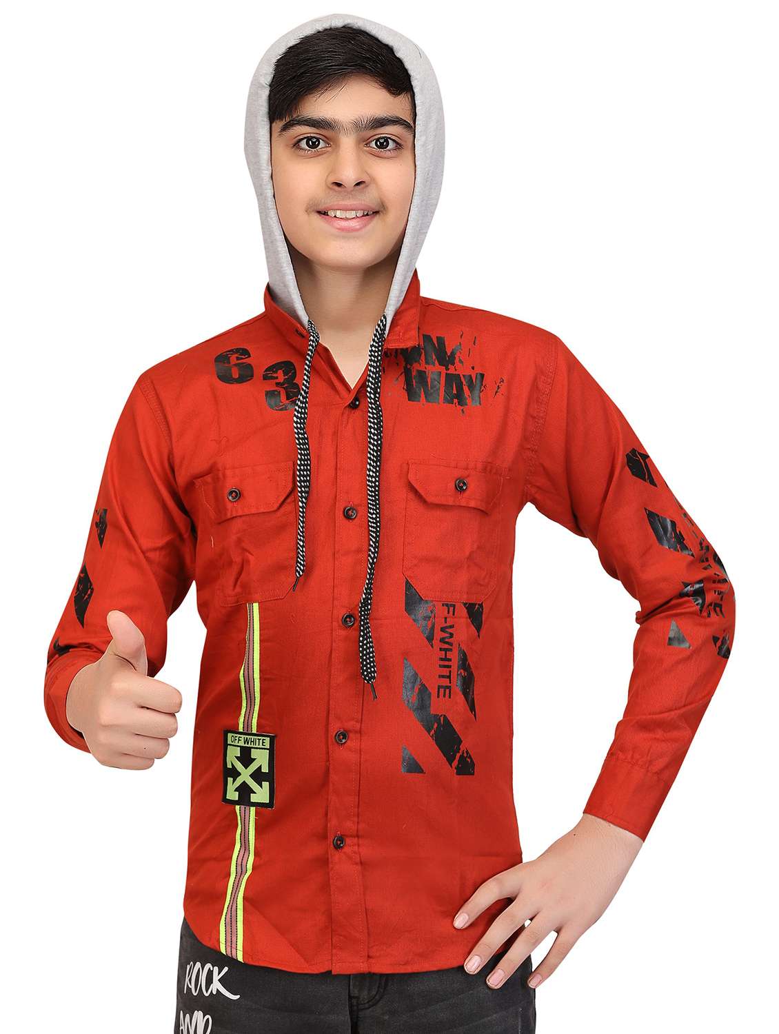 kids long sleeve casual shirt