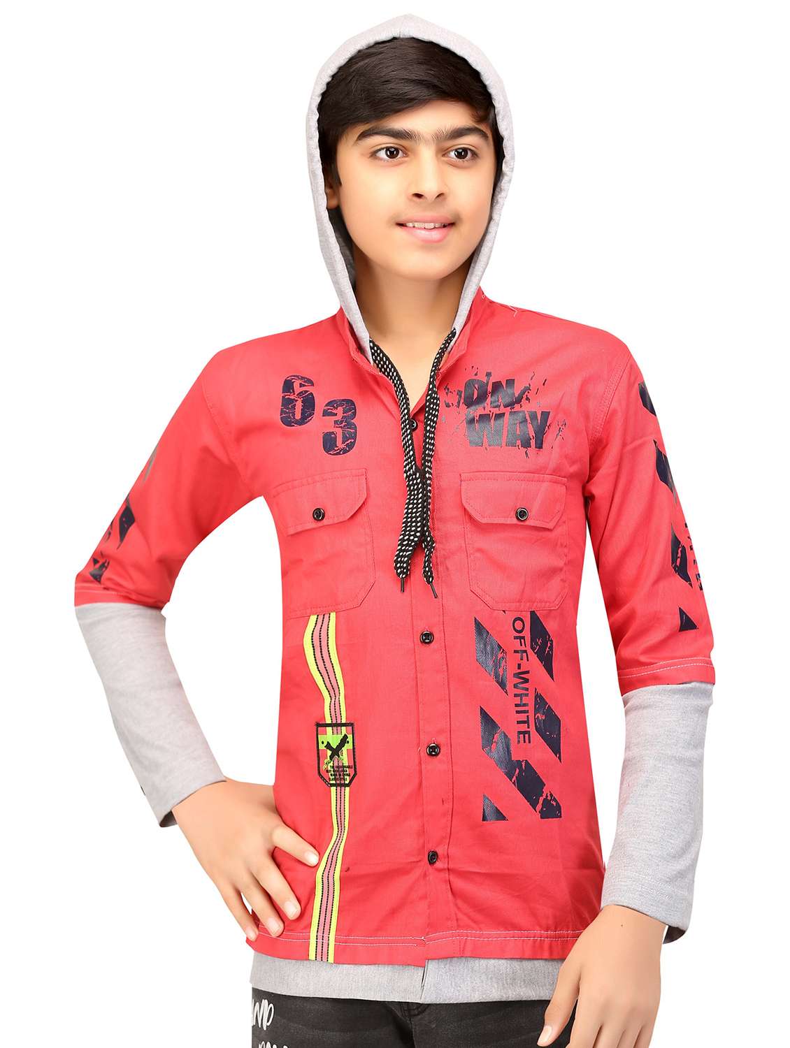 pink cotton blend shirt