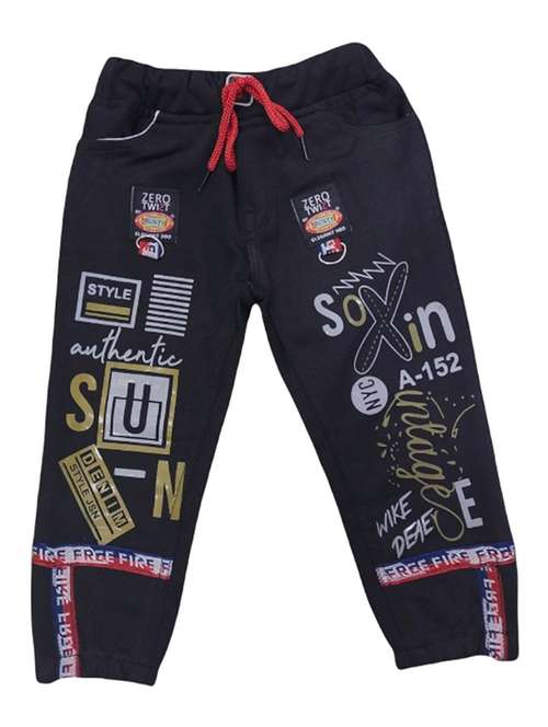boys mid rise printed jogger jeans - 20978150 -  Standard Image - 0