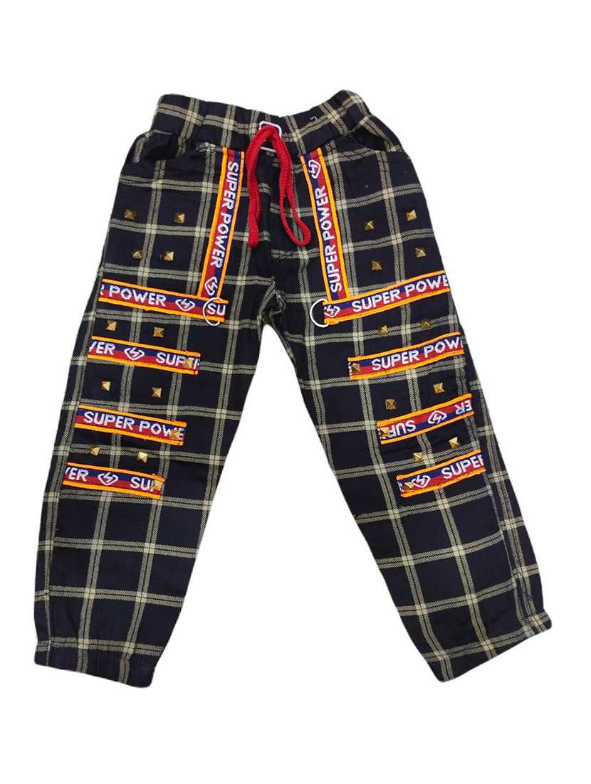 boys mid rise printed jogger jeans