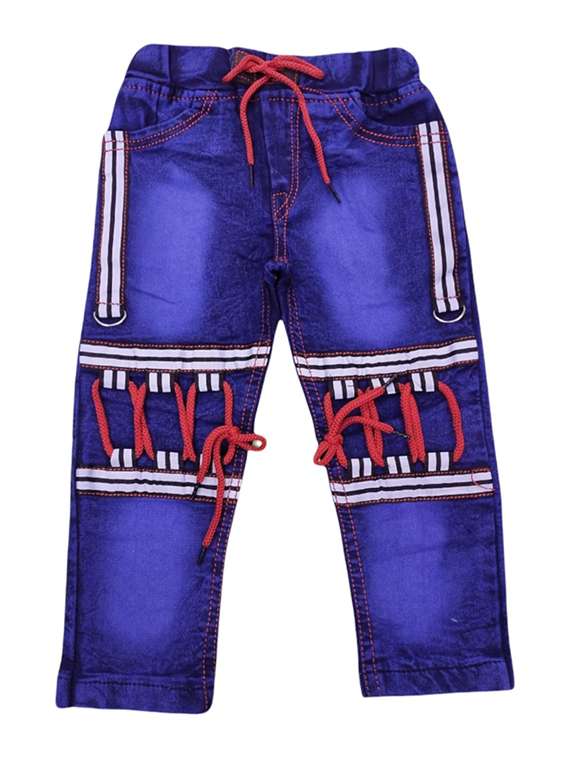 boys mid rise patch work jeans 