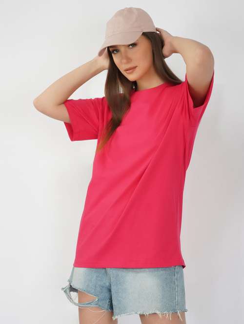 round neck back print t-shirt  - 20978410 -  Standard Image - 0