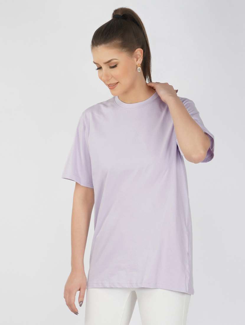 round neck back print t-shirt 
