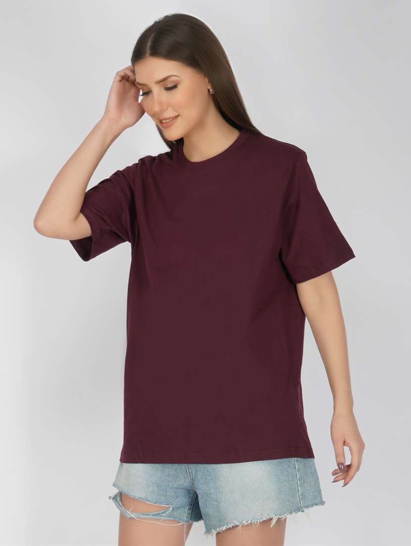 round neck plain t-shirt 