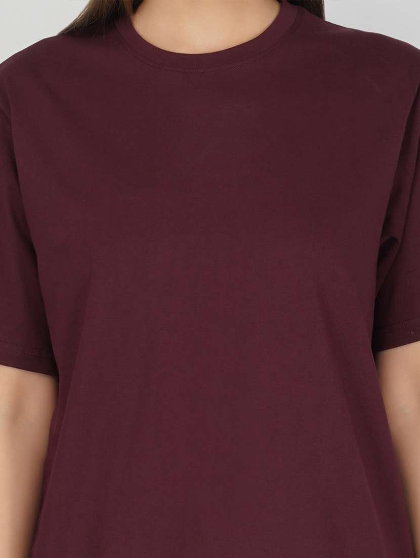 round neck plain t-shirt - 20978485 - Standard Image - 3
