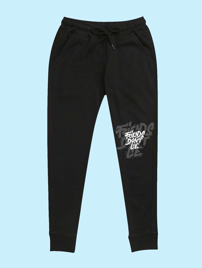 black placement print detailed jogger - 20978692 - Zoom Image - 0