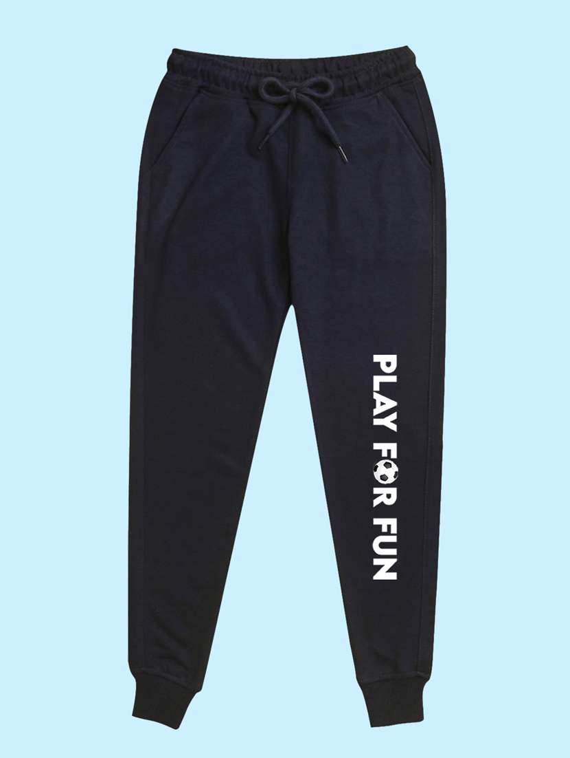 navy blue placement print detailed jogger - 20978698 - Zoom Image - 0