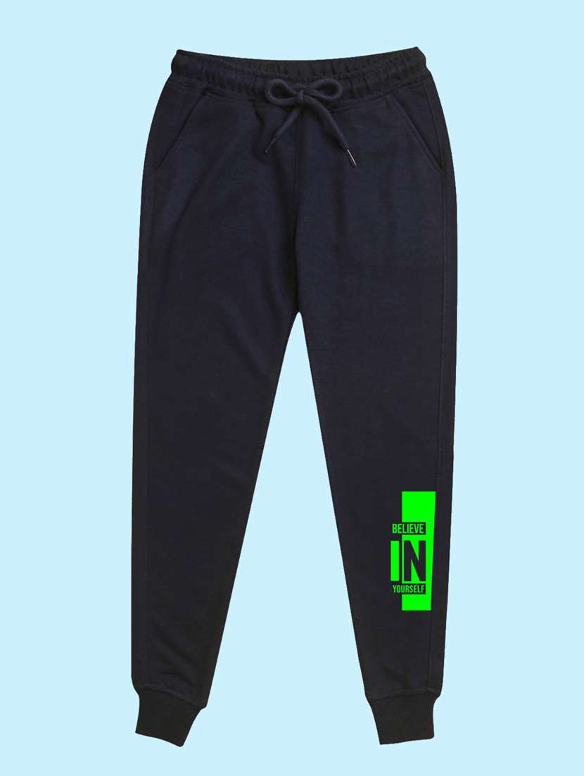 navy blue placement print detailed jogger - 20978701 - Zoom Image - 0
