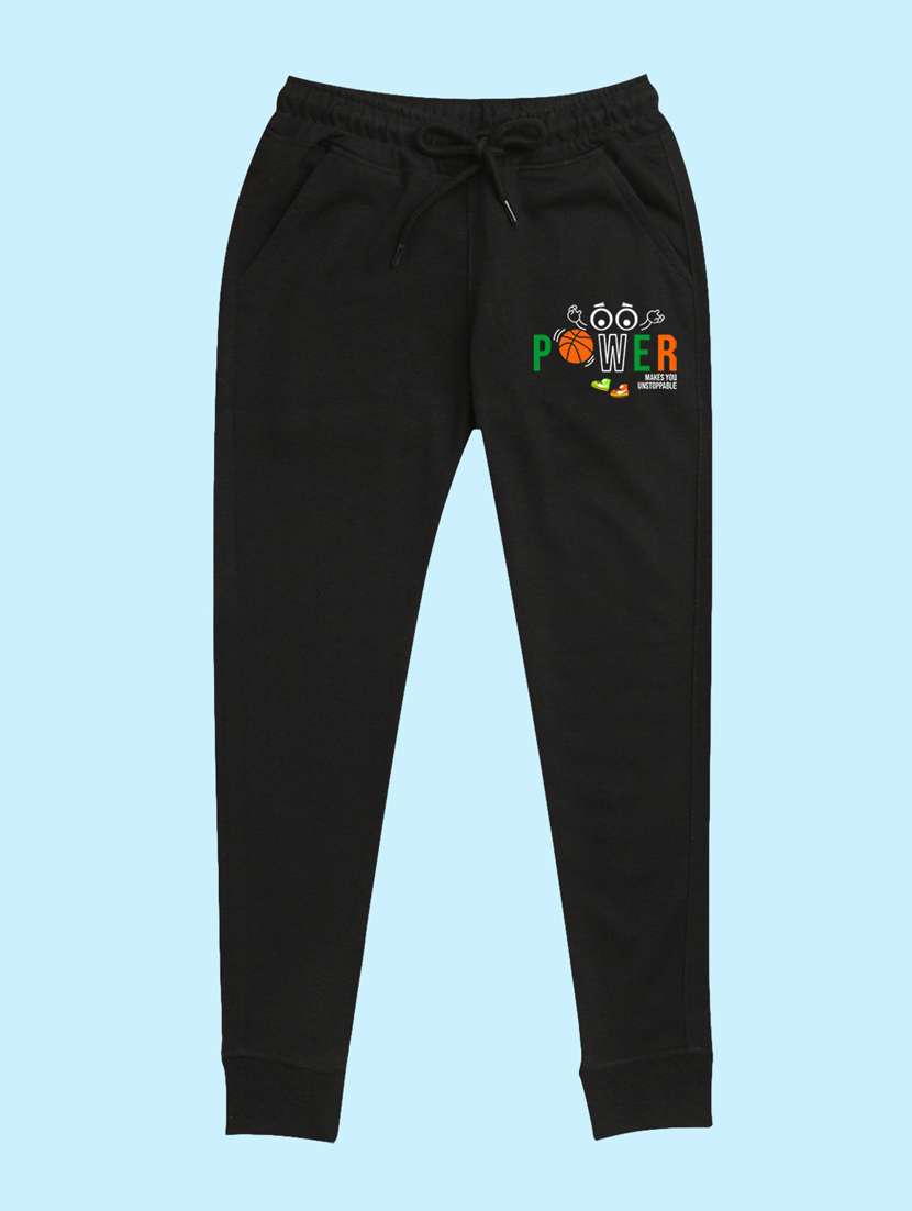 black placement print detailed jogger - 20978719 - Zoom Image - 0