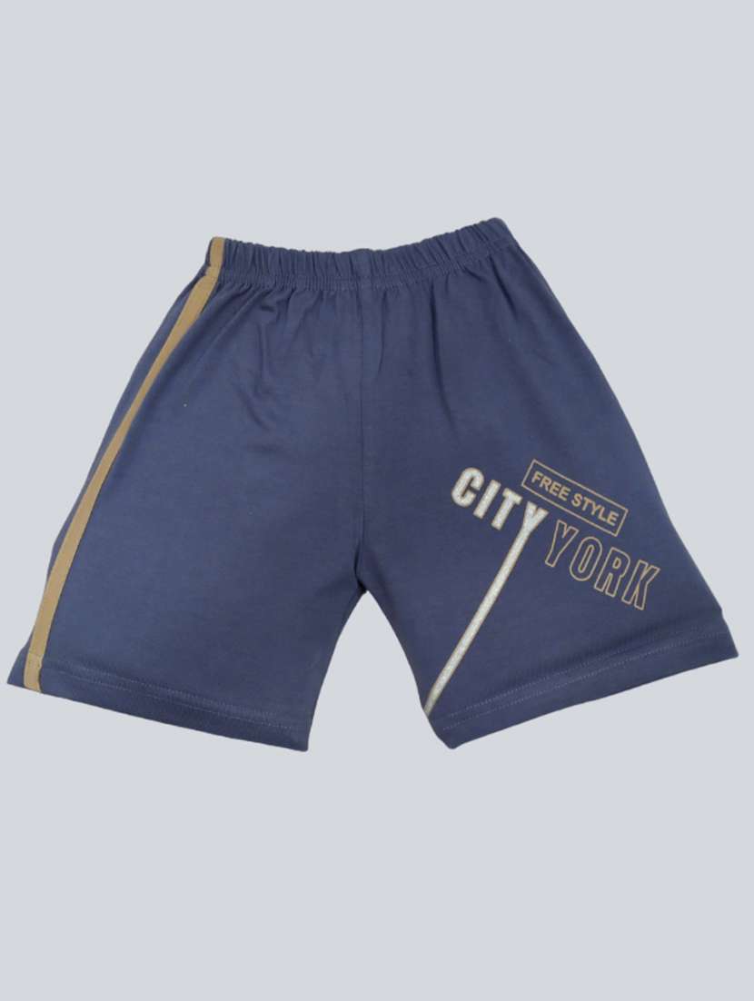 kids typographic printed t-shirt & shorts set - 20979083 -  Standard Image - 3