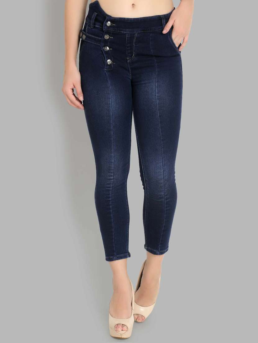 women high-rise blue skinny fit jean - 20980765 - Zoom Image - 0